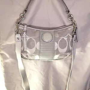 Coach Signature stripe demi handbag